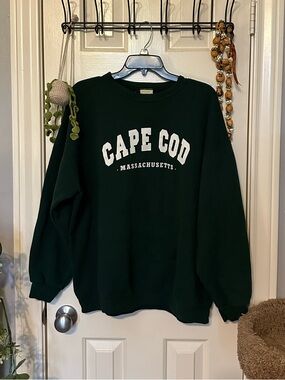 Lee Dark Green Cape Cod Massachusetts Crewneck Sweatshirt
